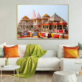 Divine Ajodhya Shri Ram Mandir Canvas Printed Wall Paintings & Arts